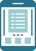 List Two Color Sample Icon vector