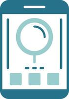 Search Two Color Sample Icon vector
