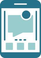 Messages Two Color Sample Icon vector