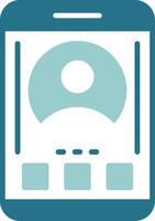 Profile Two Color Sample Icon vector