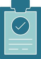 Survey Solid Style EPS Icon vector