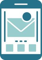 Mail Two Color Sample Icon vector