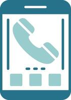 Phone Two Color Sample Icon vector