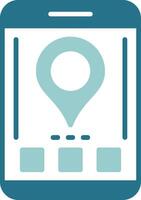 Location Two Color Sample Icon vector