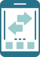 Refresh Glyph Sample Icon Design vector