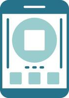 Stop Two Color Sample Icon vector