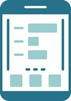 Statistics Two Color Sample Icon vector