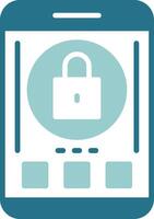 Lock Two Color Sample Icon vector