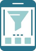 Filter Two Color Sample Icon vector