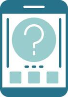 Help Two Color Sample Icon vector