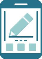 Edit Two Color Sample Icon vector