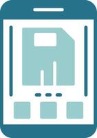 Save Two Color Sample Icon vector