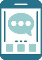 Comment Two Color Sample Icon vector