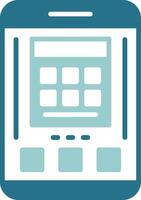 Calculator Two Color Sample Icon vector