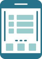 Menu Glyph Sample Icon vector