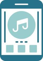 Music Two Color Sample Icon vector