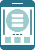 Hamburger menu Two Color Sample Icon vector