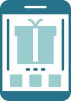 Gift Two Color Sample Icon vector
