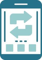 Refresh Glyph Sample Icon vector