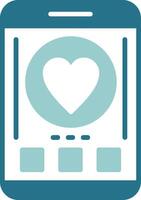 Like Two Color Sample Icon vector