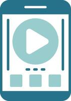 Play Two Color Sample Icon vector
