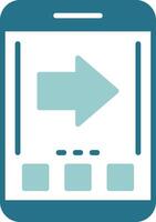 Arrow Two Color Sample Icon vector