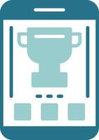 Trophy Two Color Sample Icon vector