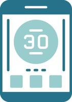 Battery Two Color Sample Icon vector