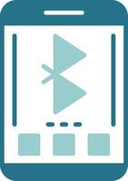 Bluetooth Two Color Sample Icon vector