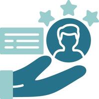 Customer Satisfaction Solid Sample Icon vector