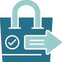 Checkout Solid Sample Icon vector