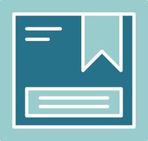 Package Solid Sample Icon vector