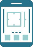 Camera Two Color Sample Icon vector