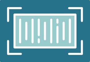 Barcode Solid Sample Icon vector