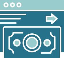 Online Payment Solid Sample Icon vector