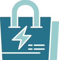Flash Sale Solid Sample Icon vector