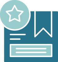 Product Review Solid Sample Icon vector