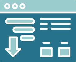 Sort Solid Sample Icon vector