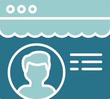 Account Solid Sample Icon vector