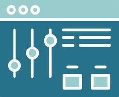Filter Solid Sample Icon vector