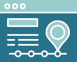 Tracking Solid Sample Icon vector