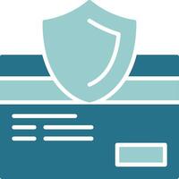 Secure Checkout Solid Sample Icon vector