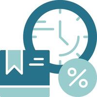 Limited Stock Alert Solid Sample Icon vector