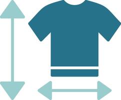 Size Guide Solid Sample Icon vector
