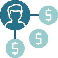 Affiliate Program Solid Sample Icon vector