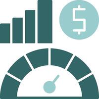 Economic indicators Solid Sample Icon vector