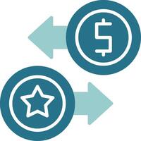 Loyalty Points Solid Sample Icon vector