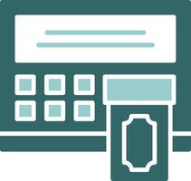 ATM Solid Sample Icon vector
