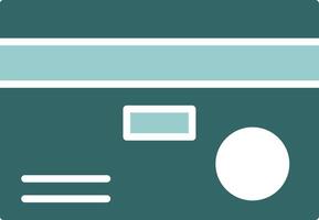 Debit card Solid Sample Icon vector