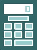 Calculator Solid Sample Icon vector